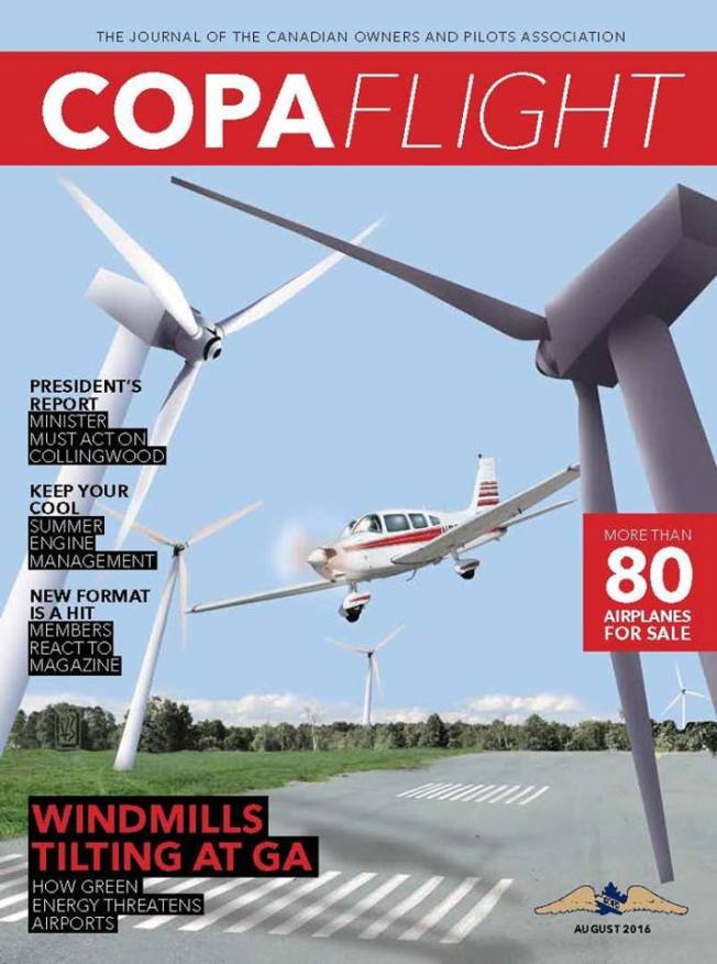 copa tilting at wind turbines