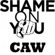 caw shame on you