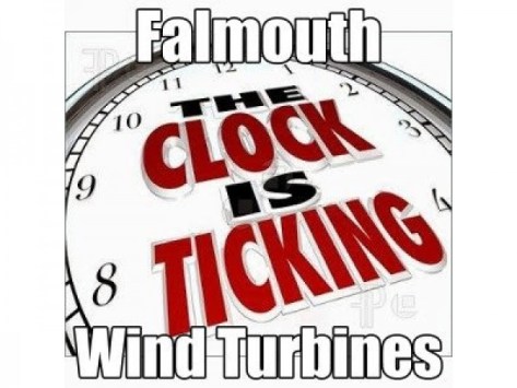falmouth wind turbine clock is ticking